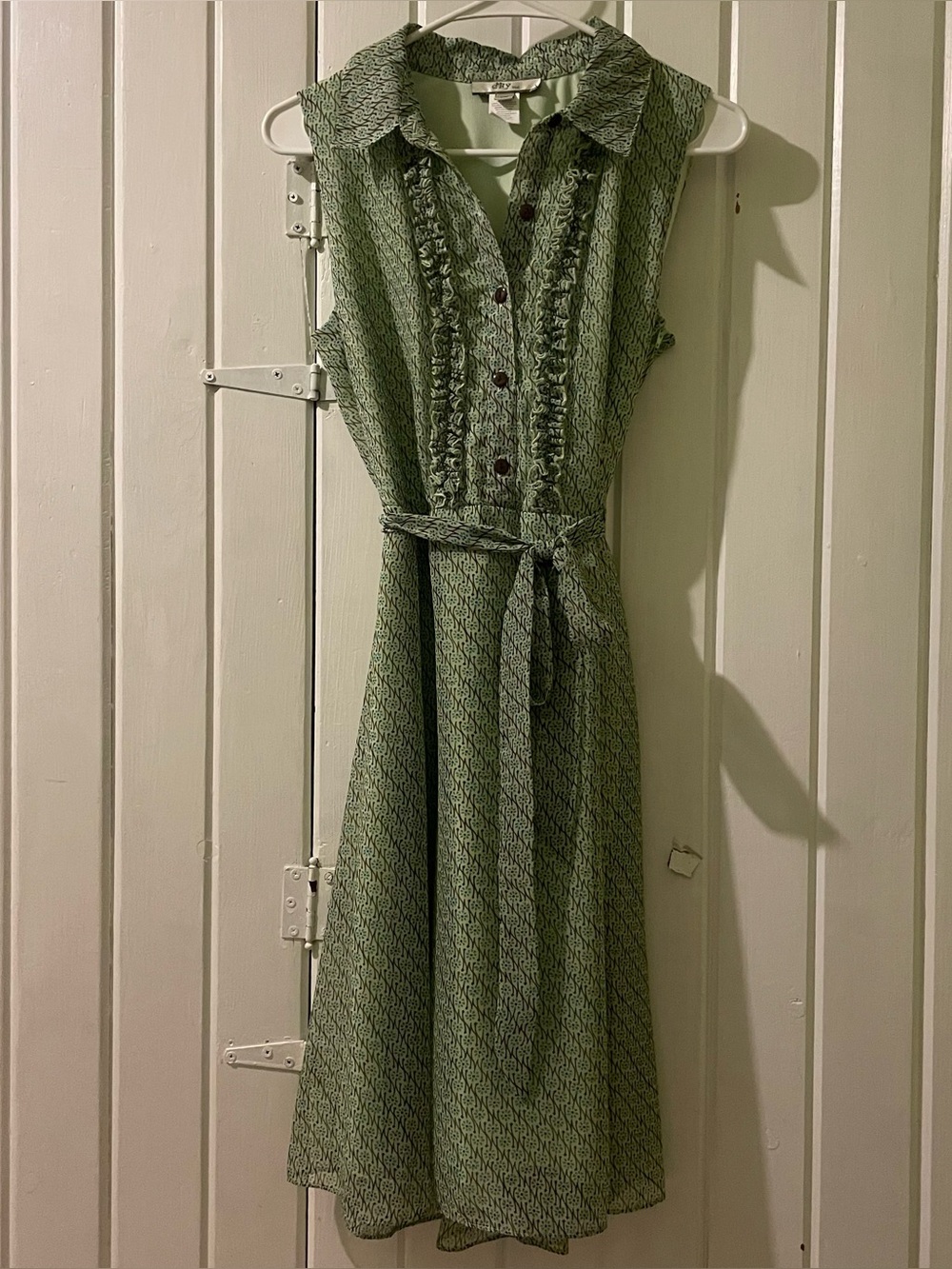 DBy ltd Y2K floral button down dress with tie-size 10 EUC